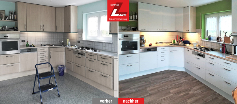 Lang Kuechenrenovierung vorher nachher 2